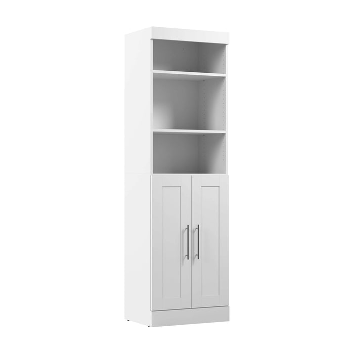 Pending - Bestar Closet Organizer White Pur 25W Closet Organizer with Doors - Available in 7 Colors