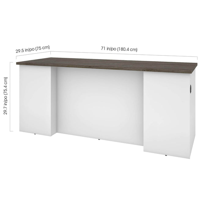 Pending - Bestar Desk Norma 71W Desk Shell - Available in 2 Colors