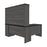 Pending - Bestar Desk Norma 71W L-Shaped Desk with Hutch - Available in 2 Colors