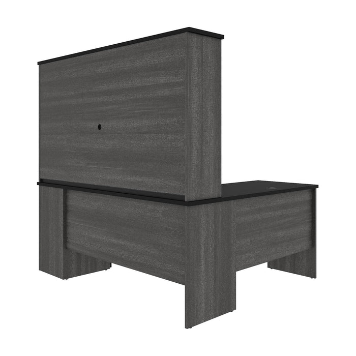 Pending - Bestar Desk Norma 71W L-Shaped Desk with Hutch - Available in 2 Colors