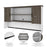 Pending - Bestar Desk Norma 71W L-Shaped Desk with Hutch - Available in 2 Colors