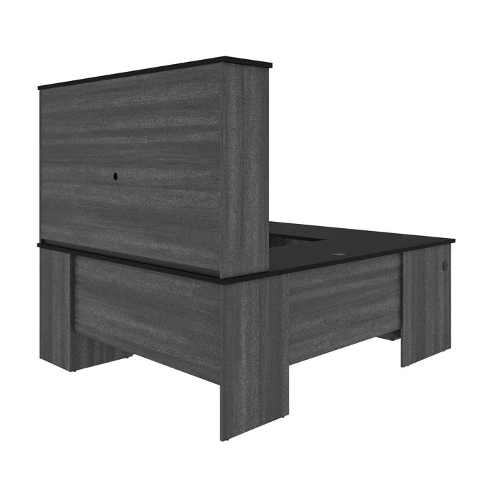 Pending - Bestar Desk Norma 71W U Or L-Shaped Executive Desk with Hutch - Available in 2 Colors