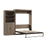 Pending - Bestar Murphy Wall Bed Ash Gray Pur  Murphy Bed and Closet Organizer with Doors (101W) - Available in 5 Colors