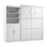 Pending - Bestar Murphy Wall Bed Pur  Murphy Bed and Closet Organizer with Doors (101W) - Available in 5 Colors