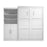 Pending - Bestar Murphy Wall Bed Pur  Murphy Bed and Closet Organizer with Doors (101W) - Available in 5 Colors