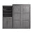 Pending - Bestar Murphy Wall Bed Pur  Murphy Bed and Closet Organizer with Doors (101W) - Available in 5 Colors