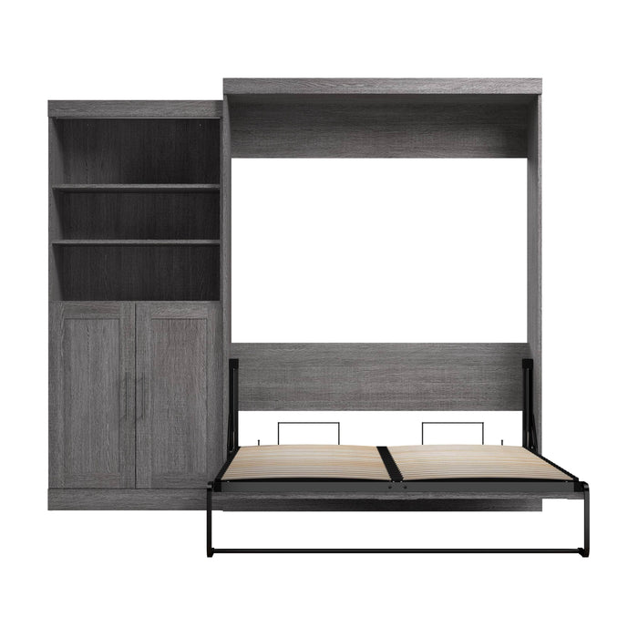 Pending - Bestar Murphy Wall Bed Pur  Murphy Bed and Closet Organizer with Doors (101W) - Available in 5 Colors