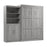 Pending - Bestar Murphy Wall Bed Pur  Murphy Bed and Closet Organizer with Doors (101W) - Available in 5 Colors