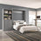 Pending - Bestar Murphy Wall Bed Pur  Murphy Bed and Closet Organizer with Doors (101W) - Available in 5 Colors