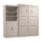 Pending - Bestar Murphy Wall Bed Pur  Murphy Bed and Closet Organizer with Doors (101W) - Available in 5 Colors