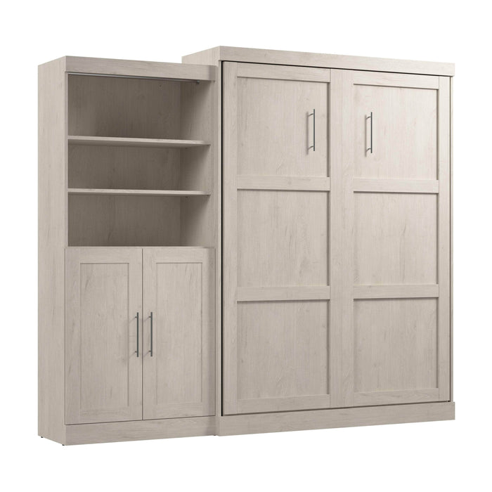 Pending - Bestar Murphy Wall Bed Pur  Murphy Bed and Closet Organizer with Doors (101W) - Available in 5 Colors