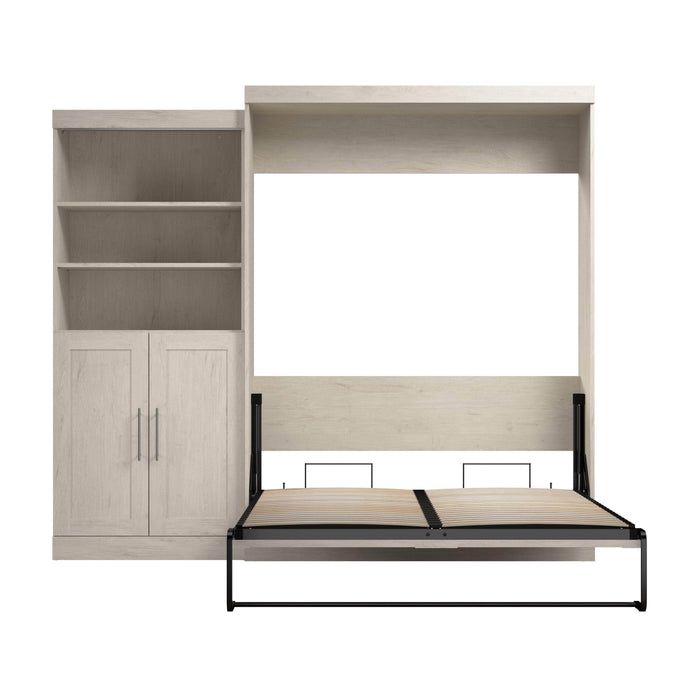 Pending - Bestar Murphy Wall Bed Pur  Murphy Bed and Closet Organizer with Doors (101W) - Available in 5 Colors