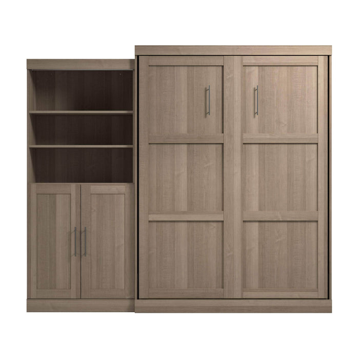 Pending - Bestar Murphy Wall Bed Pur  Murphy Bed and Closet Organizer with Doors (101W) - Available in 5 Colors