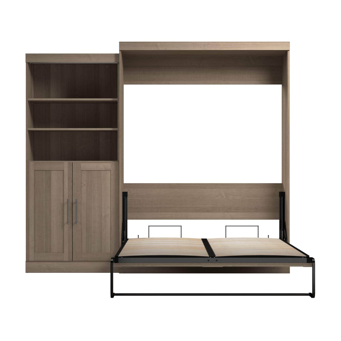 Pending - Bestar Murphy Wall Bed Pur  Murphy Bed and Closet Organizer with Doors (101W) - Available in 5 Colors