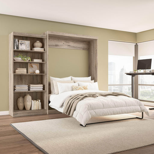 Pending - Bestar Murphy Wall Bed Pur  Murphy Bed with Closet Organizer (101W) - Available in 7 Colors
