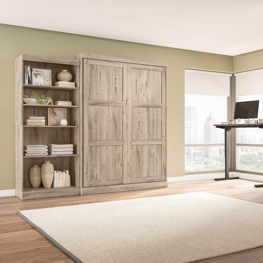 Pending - Bestar Murphy Wall Bed Pur  Murphy Bed with Closet Organizer (101W) - Available in 7 Colors