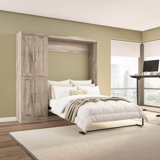Pending - Bestar Murphy Wall Bed Pur Murphy Bed with Closet Organizer (84W) - Available in 7 Colors