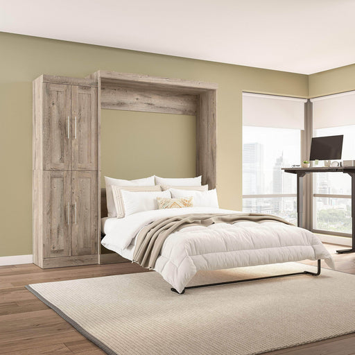 Pending - Bestar Murphy Wall Bed Pur Murphy Bed with Closet Organizer (90W) - Available in 7 Colors