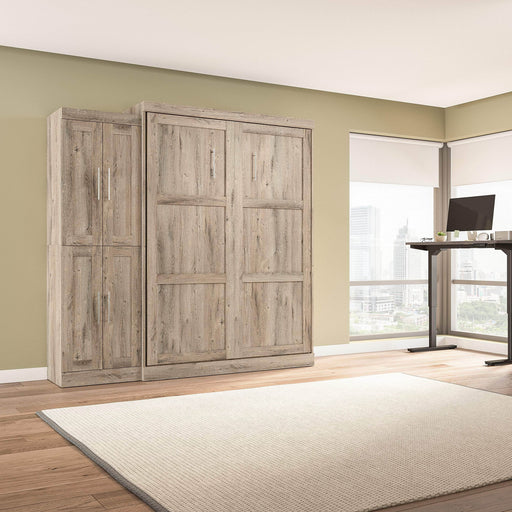 Pending - Bestar Murphy Wall Bed Pur Murphy Bed with Closet Organizer (90W) - Available in 7 Colors