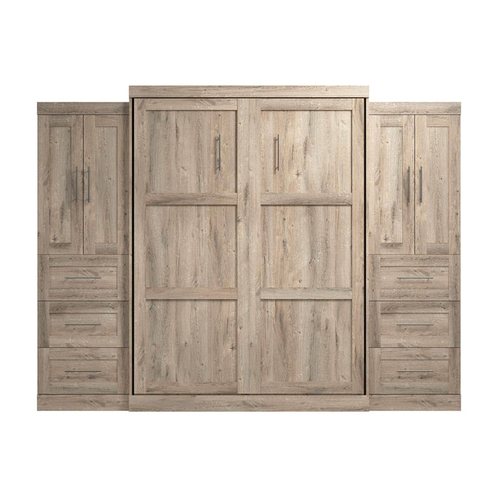 Pending - Bestar Murphy Wall Bed Pur Murphy Bed with Closet Storage Cabinets (115W) - Available in 7 Colors