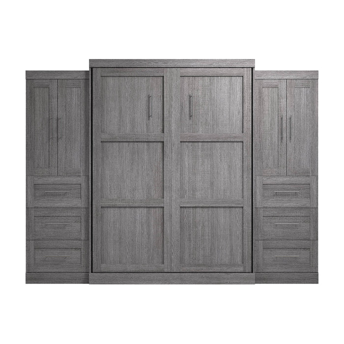 Pending - Bestar Murphy Wall Bed Pur Murphy Bed with Closet Storage Cabinets (115W) - Available in 7 Colors