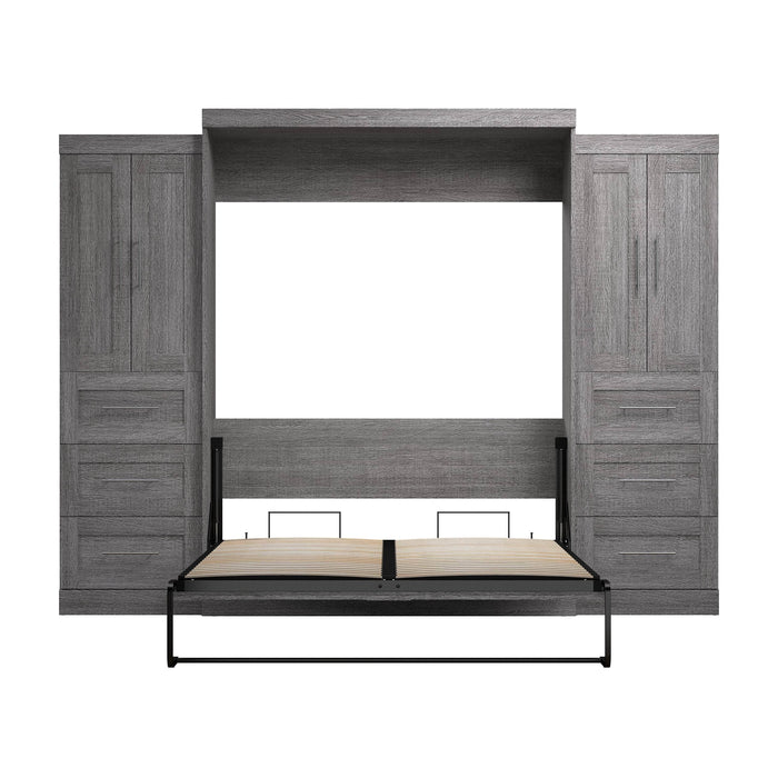 Pending - Bestar Murphy Wall Bed Pur Murphy Bed with Closet Storage Cabinets (115W) - Available in 7 Colors