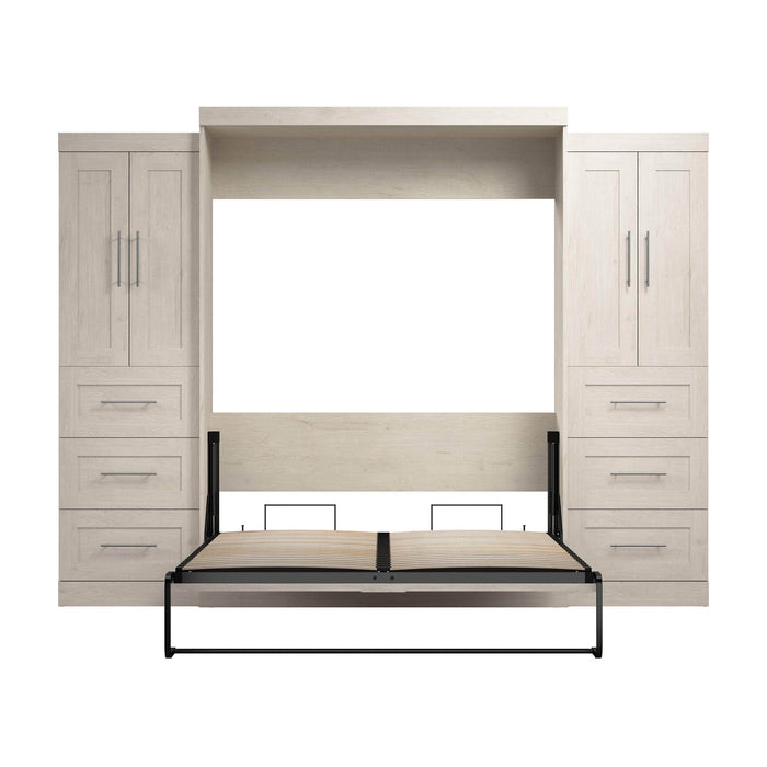 Pending - Bestar Murphy Wall Bed Pur Murphy Bed with Closet Storage Cabinets (115W) - Available in 7 Colors