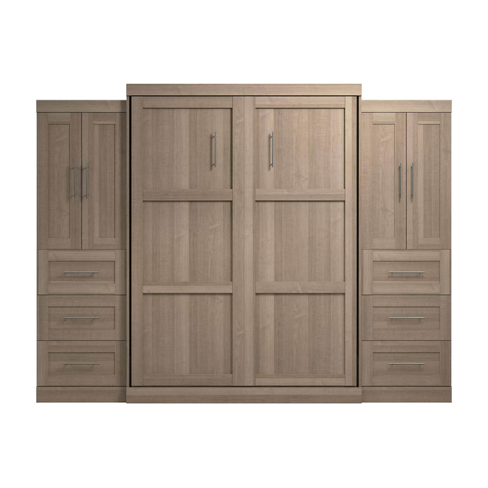 Pending - Bestar Murphy Wall Bed Pur Murphy Bed with Closet Storage Cabinets (115W) - Available in 7 Colors