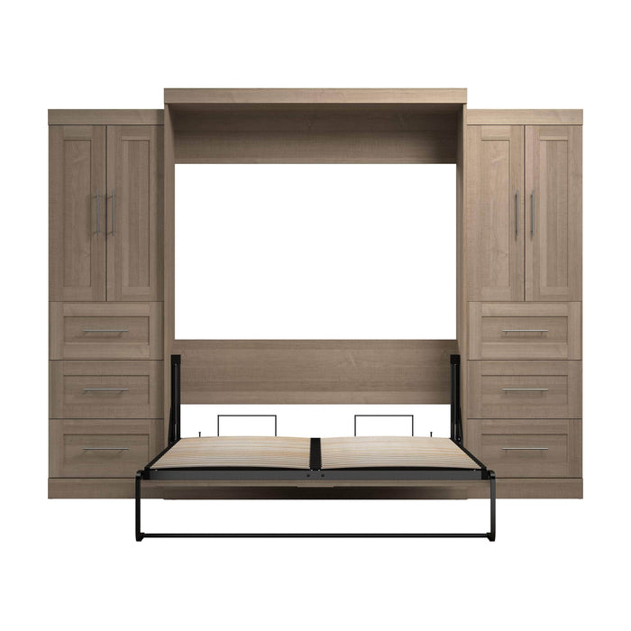 Pending - Bestar Murphy Wall Bed Pur Murphy Bed with Closet Storage Cabinets (115W) - Available in 7 Colors