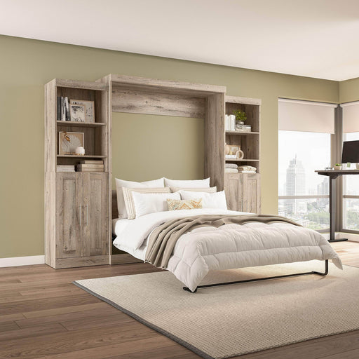 Pending - Bestar Murphy Wall Bed Pur  Murphy Bed with Closet Storage Organizers (115W) - Available in 7 Colors