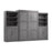 Pending - Bestar Murphy Wall Bed Pur  Murphy Bed with Closet Storage Organizers (136W) - Available in 5 Colors