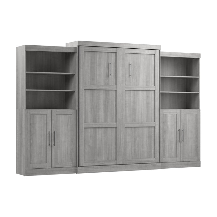 Pending - Bestar Murphy Wall Bed Pur  Murphy Bed with Closet Storage Organizers (136W) - Available in 5 Colors