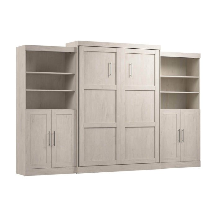 Pending - Bestar Murphy Wall Bed Pur  Murphy Bed with Closet Storage Organizers (136W) - Available in 5 Colors