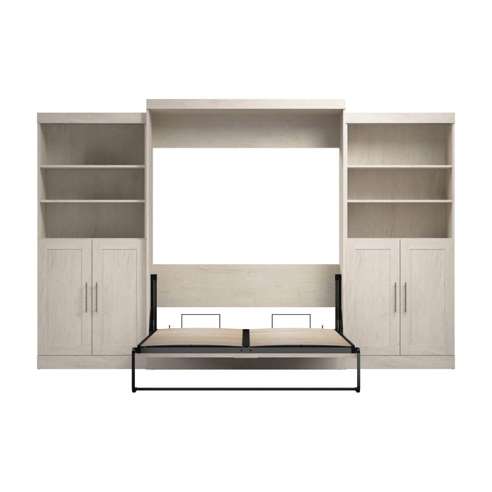 Pending - Bestar Murphy Wall Bed Pur  Murphy Bed with Closet Storage Organizers (136W) - Available in 5 Colors