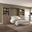 Pending - Bestar Murphy Wall Bed Pur  Murphy Bed with Closet Storage Organizers (136W) - Available in 5 Colors