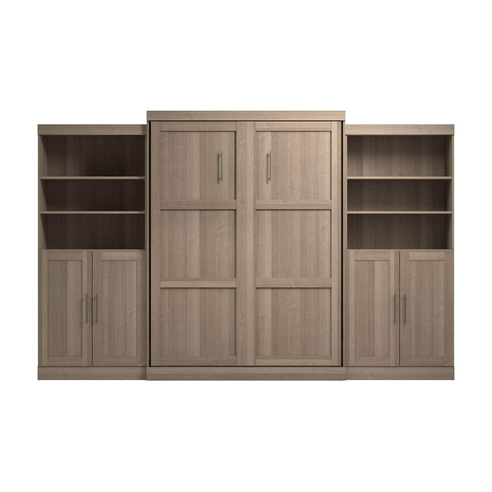 Pending - Bestar Murphy Wall Bed Pur  Murphy Bed with Closet Storage Organizers (136W) - Available in 5 Colors