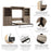 Pending - Bestar Murphy Wall Bed Pur  Murphy Bed with Closet Storage Organizers (136W) - Available in 5 Colors