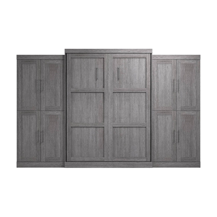 Pending - Bestar Murphy Wall Bed Pur Murphy Bed with Storage Cabinets (136W) - Available in 5 Colors