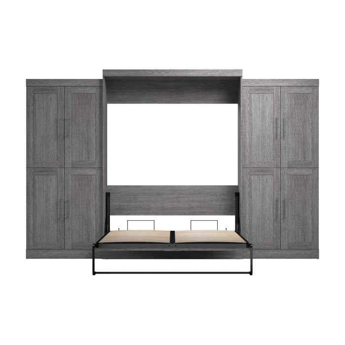 Pending - Bestar Murphy Wall Bed Pur Murphy Bed with Storage Cabinets (136W) - Available in 5 Colors