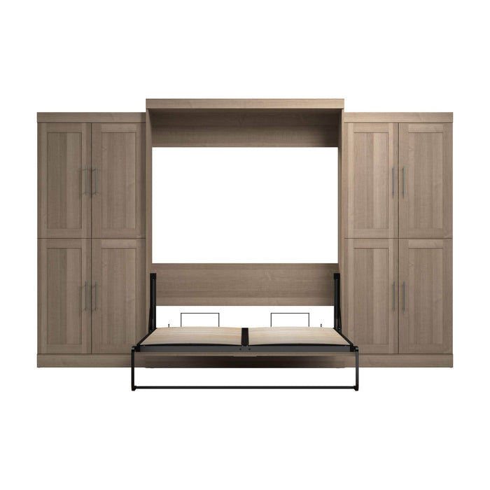 Pending - Bestar Murphy Wall Bed Pur Murphy Bed with Storage Cabinets (136W) - Available in 5 Colors