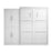 Pending - Bestar Murphy Wall Bed Pur Murphy Bed with Wardrobe (101W) - Available in 5 Colors