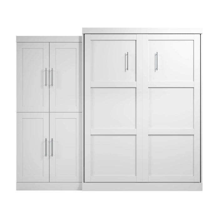 Pending - Bestar Murphy Wall Bed Pur Murphy Bed with Wardrobe (101W) - Available in 5 Colors