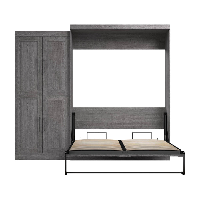 Pending - Bestar Murphy Wall Bed Pur Murphy Bed with Wardrobe (101W) - Available in 5 Colors