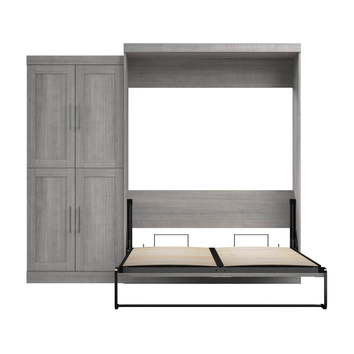 Pending - Bestar Murphy Wall Bed Pur Murphy Bed with Wardrobe (101W) - Available in 5 Colors