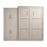 Pending - Bestar Murphy Wall Bed Pur Murphy Bed with Wardrobe (101W) - Available in 5 Colors