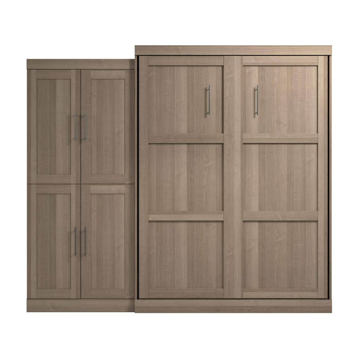 Pending - Bestar Murphy Wall Bed Pur Murphy Bed with Wardrobe (101W) - Available in 5 Colors