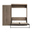 Pending - Bestar Murphy Wall Bed Pur Murphy Bed with Wardrobe (101W) - Available in 5 Colors