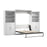 Pending - Bestar Murphy Wall Bed White Pur  Murphy Bed with Closet Storage Organizers (136W) - Available in 5 Colors