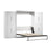 Pending - Bestar Murphy Wall Bed White Pur Murphy Bed with Storage Cabinets (136W) - Available in 5 Colors