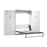 Pending - Bestar Murphy Wall Bed White Pur Murphy Bed with Wardrobes (136W) - Available in 5 Colors